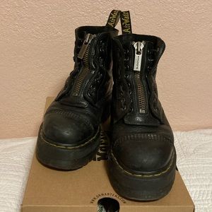 Dr. Martens Sinclair Leather Platform Zip-Front Boots